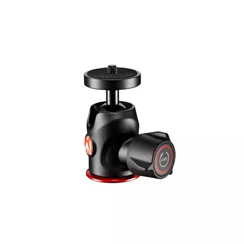 Hlava statívu Manfrotto 492 Centre guľová hlava čierna červená 1/4