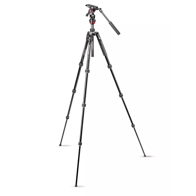 Statív Manfrotto MVKBFRT-LIVE digitálne/filmové kamery 3 nohy čierny červený strieborný