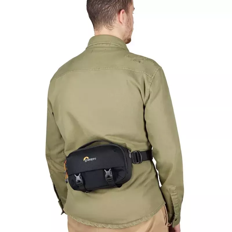 Taška sling Lowepro Trekker Lite HP 100 čierna ramenný popruh