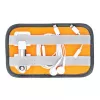 Taška Lowepro GearUp Pouch Mini nylon polyester ripstop sivá oranžová