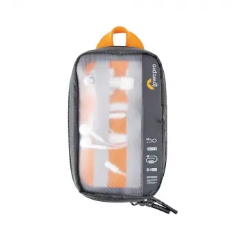 Taška Lowepro GearUp Pouch Mini nylon polyester ripstop sivá oranžová