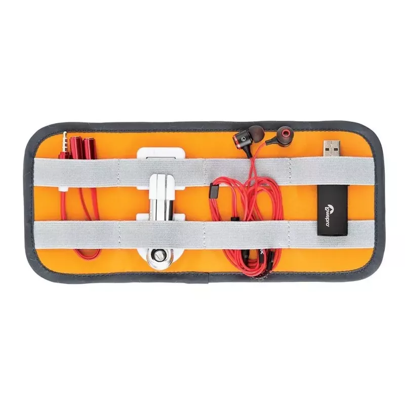 Taška Lowepro Pouch Medium GearUp GL LP37139-GRL nylon ripstop polyester oranžová sivá 280x45x140 mm