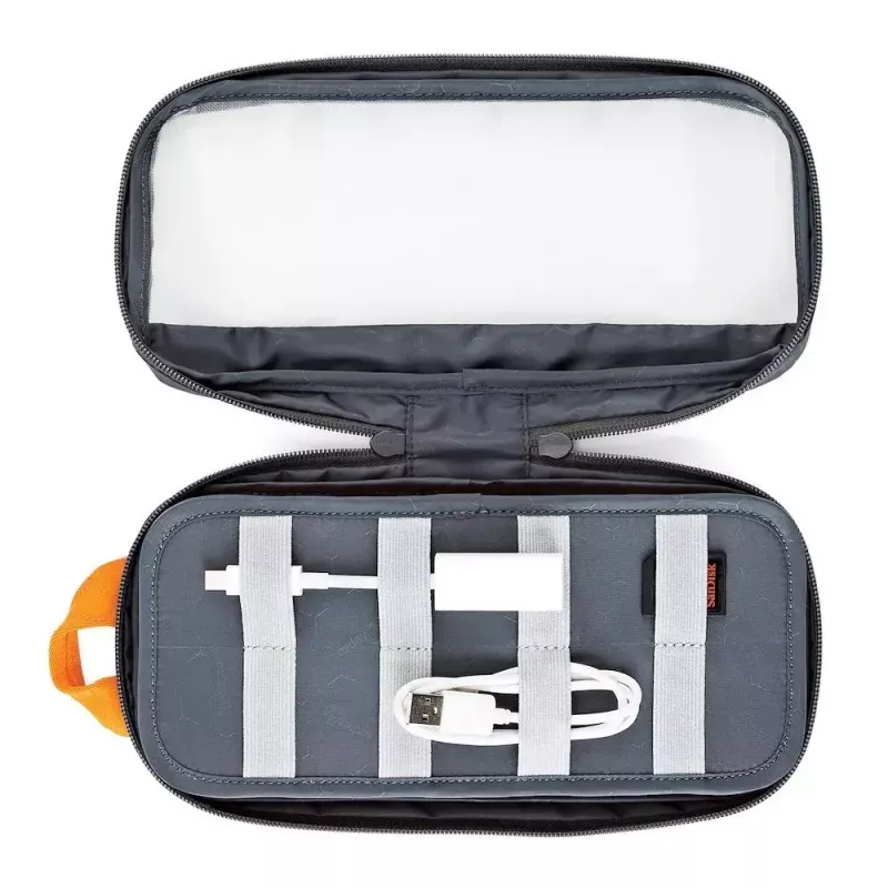 Taška Lowepro Pouch Medium GearUp GL LP37139-GRL nylon ripstop polyester oranžová sivá 280x45x140 mm