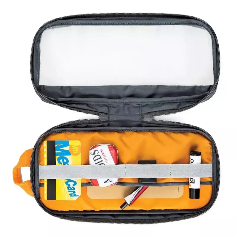 Taška Lowepro Pouch Medium GearUp GL LP37139-GRL nylon ripstop polyester oranžová sivá 280x45x140 mm