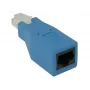 CradlePoint rollover adaptér pre RJ45, modrý – RJ45 na RJ45 konzolový kábel