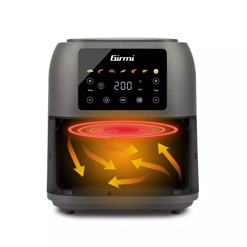 Teplovzdušná fritéza Girmi FG92 8 L 1700 W sivá