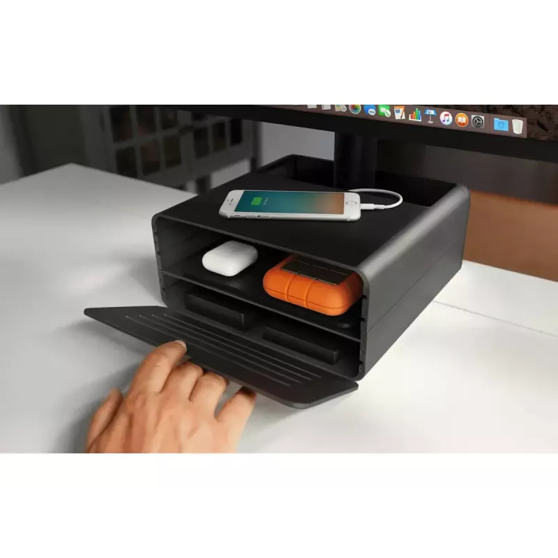 Stojan na stôl Twelve South HiRise Pro čierny Wood Freestanding