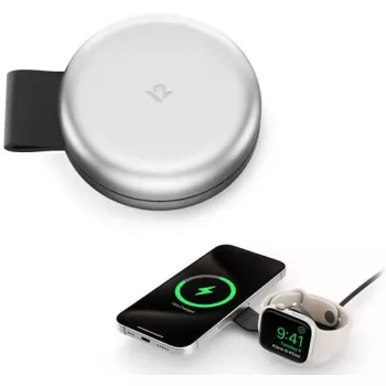 Twelve South ButterFly 2-in-1 Smartphone Smartwatch čierna Silver USB bezdrôtové nabíjanie
