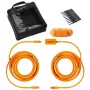 USB-C na USB-C kábel tether tools CUC31R-ORG – 9,40 m, zahnutý, oranžová
