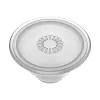Grip PopSockets PlantCore od Popsockets — univerzálny grip na telefón, sivá priesvitná, 38,8 × 7,7 mm