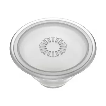 Grip PopSockets PlantCore od Popsockets — univerzálny grip na telefón, sivá priesvitná, 38,8 × 7,7 mm