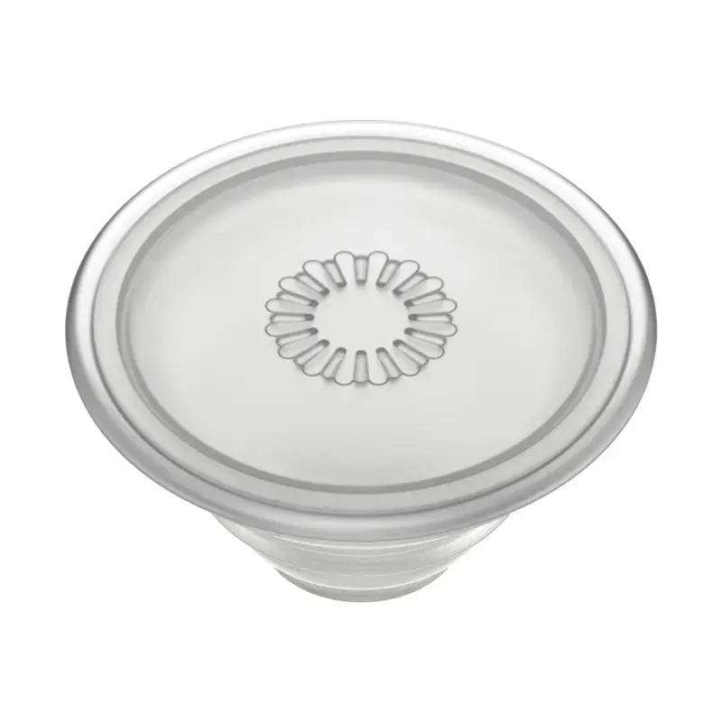 Grip PopSockets PlantCore od Popsockets — univerzálny grip na telefón, sivá priesvitná, 38,8 × 7,7 mm