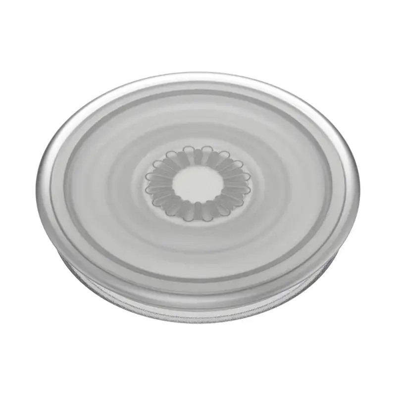Grip PopSockets PlantCore od Popsockets — univerzálny grip na telefón, sivá priesvitná, 38,8 × 7,7 mm