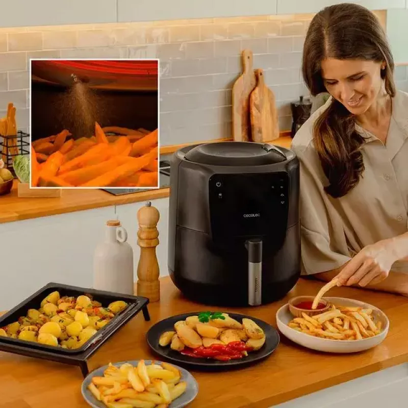 Fritéza s nízkym obsahom tuku Cecotec 03300 5,5 l 1550 W čierna