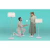 Stolová lampa Newgarden LOLA štíhle 30 2 W LED mosadz