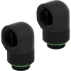 Prípojka Corsair CX-9055009-WW mosadz čierna 90° otočný adaptér