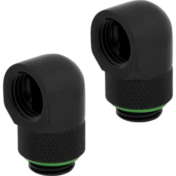 Prípojka Corsair CX-9055009-WW mosadz čierna 90° otočný adaptér