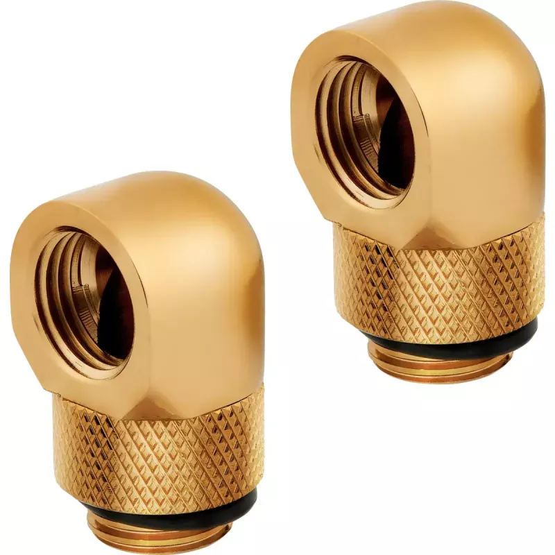 Fitting Corsair CX-9055010-WW mosadz zlatá 90° otočný adaptér