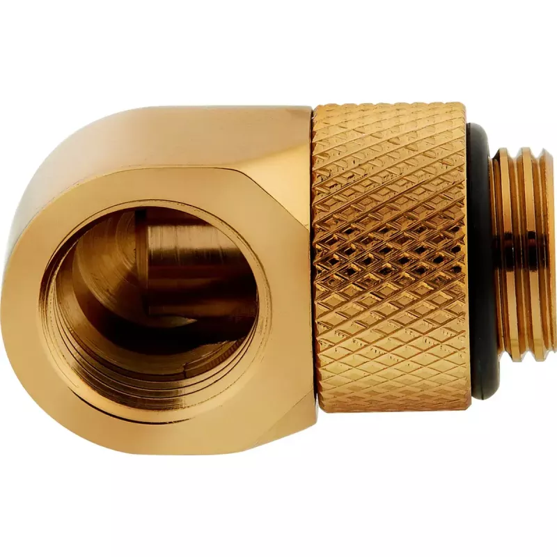 Fitting Corsair CX-9055010-WW mosadz zlatá 90° otočný adaptér