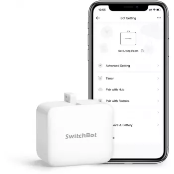 Robotický stláčač tlačidiel SwitchBot Bot od Switchbot, model SwitchBot-S1W, biela