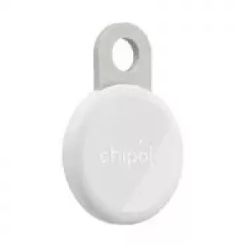 Bluetooth tracker Chipolo LOOP CH-RSO001, biela – hľadač kľúčov a predmetov, vymeniteľná batéria