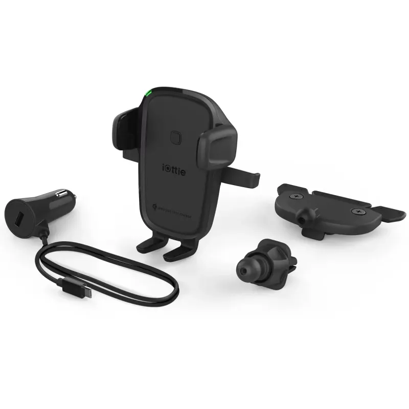 iOttie Easy One Touch 2 nabíjačka na smartfón čierna USB bezdrôtové rýchle nabíjanie