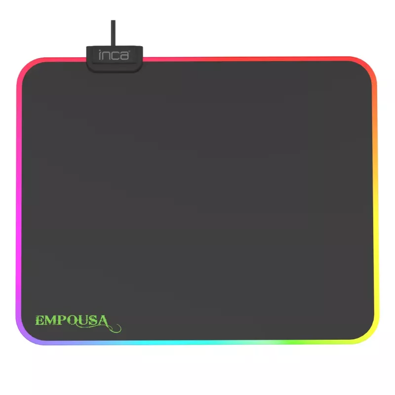 Herná podložka pod myš Inca IMP-024 čierna monochromatická