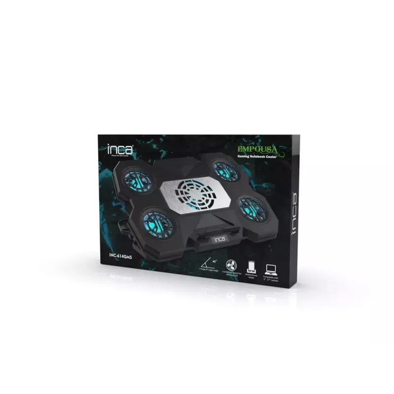 Chladiaca podložka pod notebook INCA INC-614GMS ergonomický dizajn tichá prevádzka