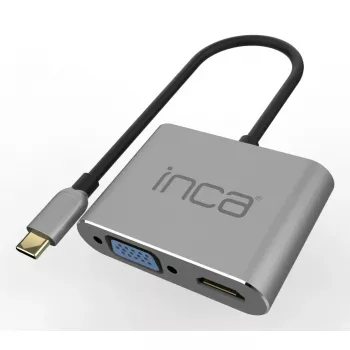 Inca ITPC-06TX rozširujúci hub USB Type-C 5000 Mbit/s sivá