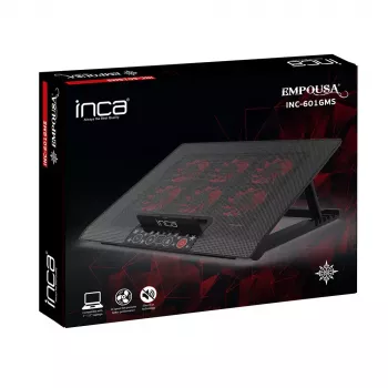 Chladiaci podstavec na notebook Inca INC-601GMS 43,2 cm 6 ventilátorov USB čierny