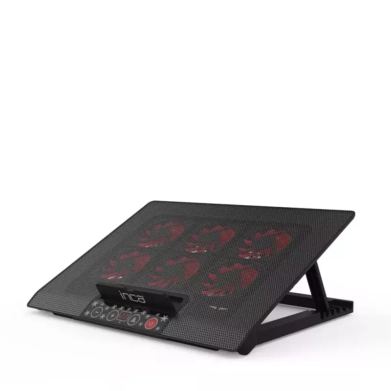 Chladiaci podstavec na notebook Inca INC-601GMS 43,2 cm 6 ventilátorov USB čierny