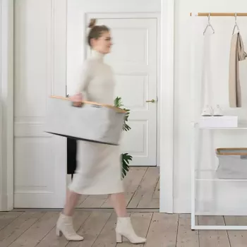Koš na bielizeň Brabantia 118180 40 l obdĺžnikový sivý