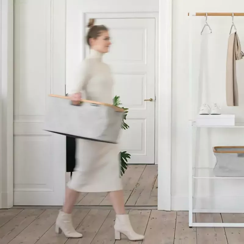 Koš na bielizeň Brabantia 118180 40 l obdĺžnikový sivý