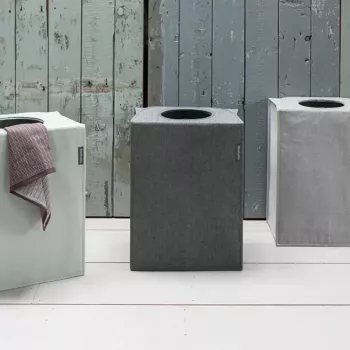 Koš na bielizeň Brabantia 120381 55 l obdĺžnikový čierny