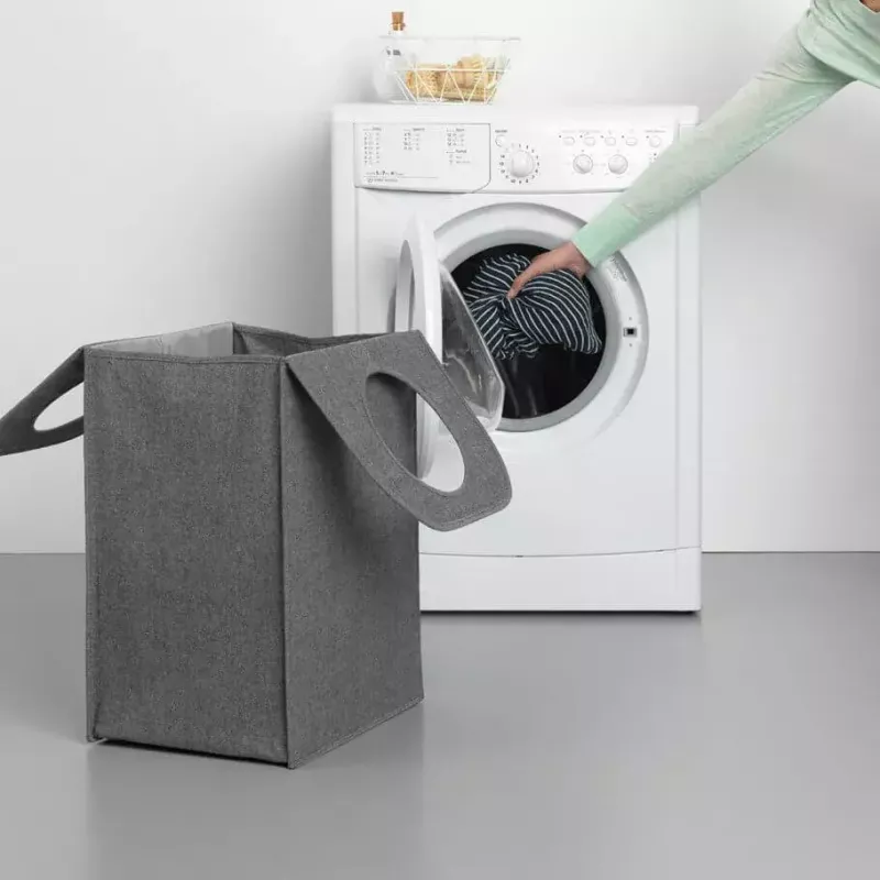 Koš na bielizeň Brabantia 120381 55 l obdĺžnikový čierny