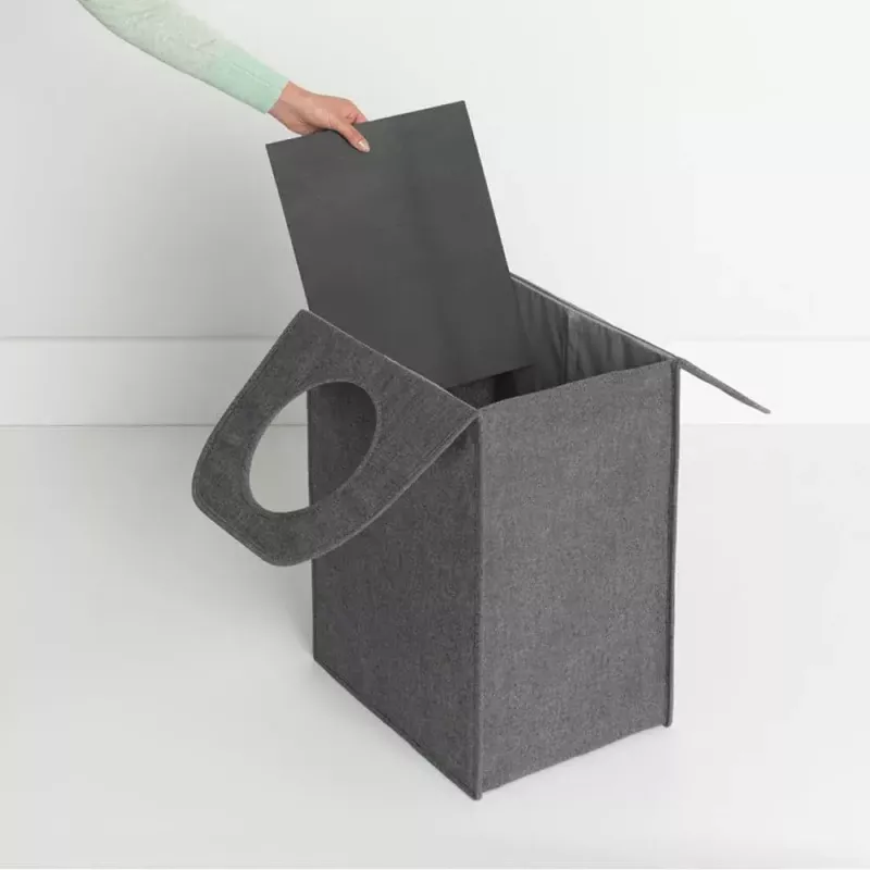 Koš na bielizeň Brabantia 120381 55 l obdĺžnikový čierny