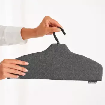 Vešiak na parné žehlenie Brabantia čierny 1 háčik 415 mm