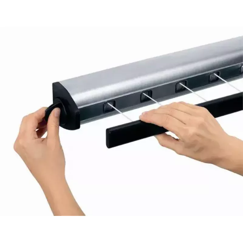 Nástenná šnúra na bielizeň Brabantia Pull-Out Drying Lines Set 2 ks nehrdzavejúca oceľ