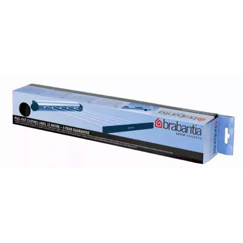 Nástenná šnúra na bielizeň Brabantia Pull-Out Drying Lines Set 2 ks nehrdzavejúca oceľ