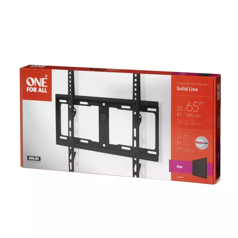 TV nástenný držiak One For All Solid 165,1 cm (65) čierny