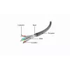 Sieťový kábel Gembird PP6A-LSZHCU-1.5M RJ-45 Cat6a 1,5 m sivý