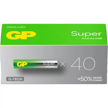 GP Super Micro AAA 1,5V alkalicko-mangánové batérie — balenie 40 ks