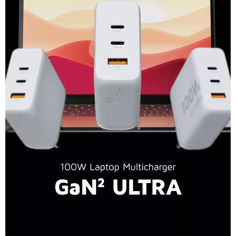 Interiérová nabíjačka Xtorm 100W GaN² Ultra Wall Charger rýchle nabíjanie 2 USB-C