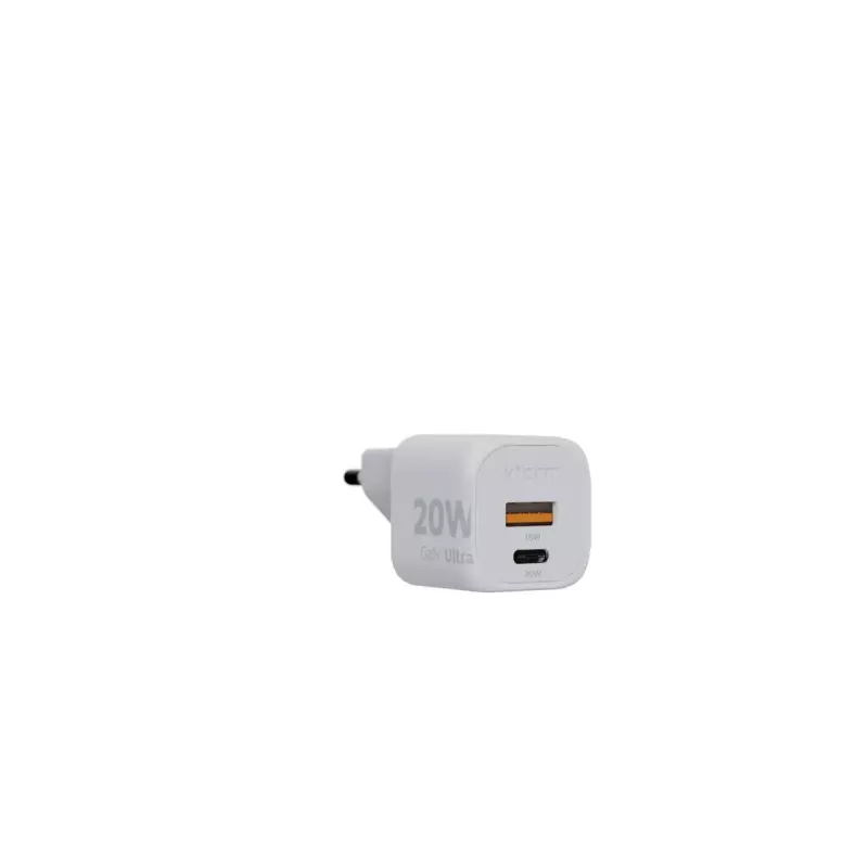 Nástenná nabíjačka Xtorm 20W GaN² Ultra — 20 W, USB-C, interiérová, biela