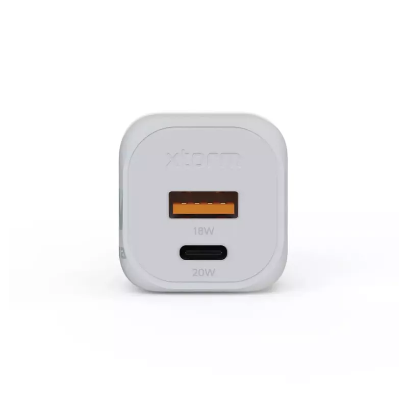 Nástenná nabíjačka Xtorm 20W GaN² Ultra — 20 W, USB-C, interiérová, biela