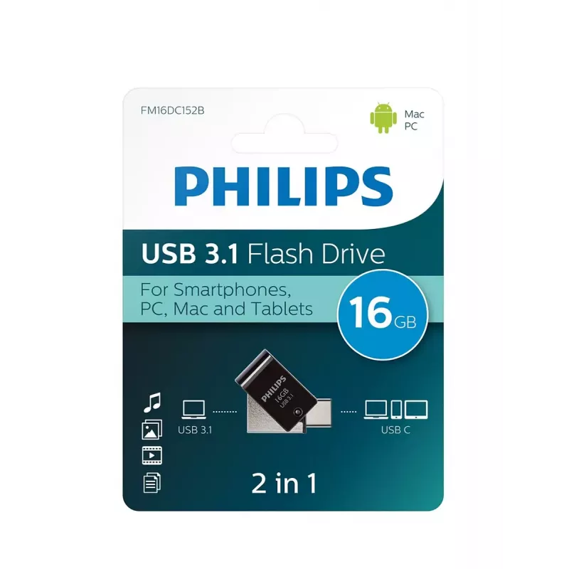 USB flash disk Philips 16 GB USB Type-A 3.2 Gen 1 FM16DC152B/00