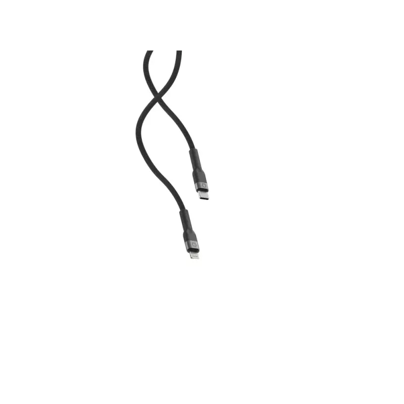 Kábel USB-C na Lightning LINQ byELEMENTS 2 m MFi certifikovaný čierny