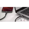 Kábel USB-C na Lightning LINQ byELEMENTS 2 m MFi certifikovaný čierny
