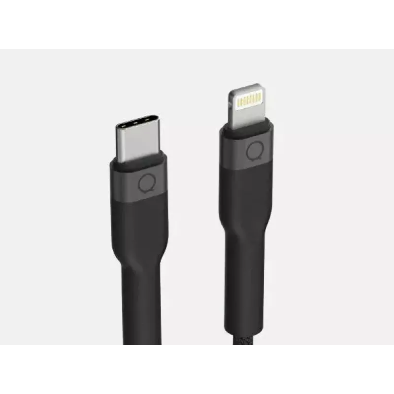 Kábel USB-C na Lightning LINQ byELEMENTS 2 m MFi certifikovaný čierny