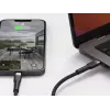 Kábel USB-C na Lightning LINQ byELEMENTS 2 m MFi certifikovaný čierny